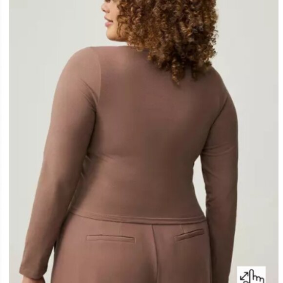 Torrid Taupe Foxy V-Neck Corset Top NWT - Picture 2 of 7